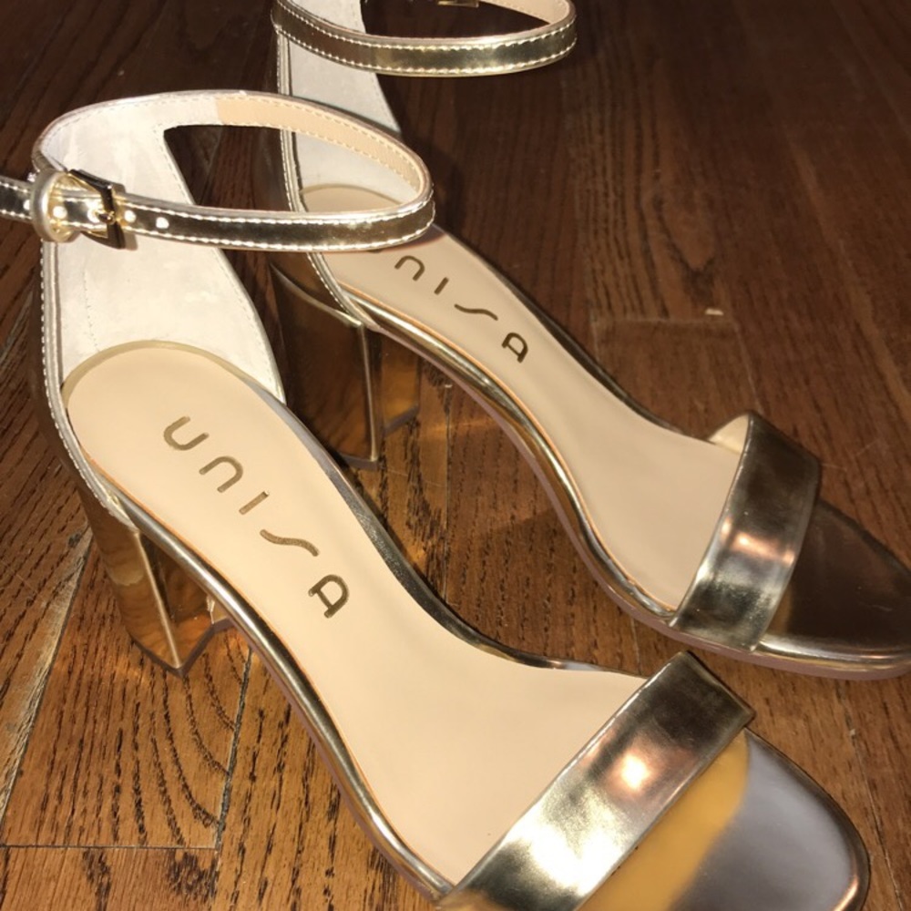 Brand New Gold High Heels